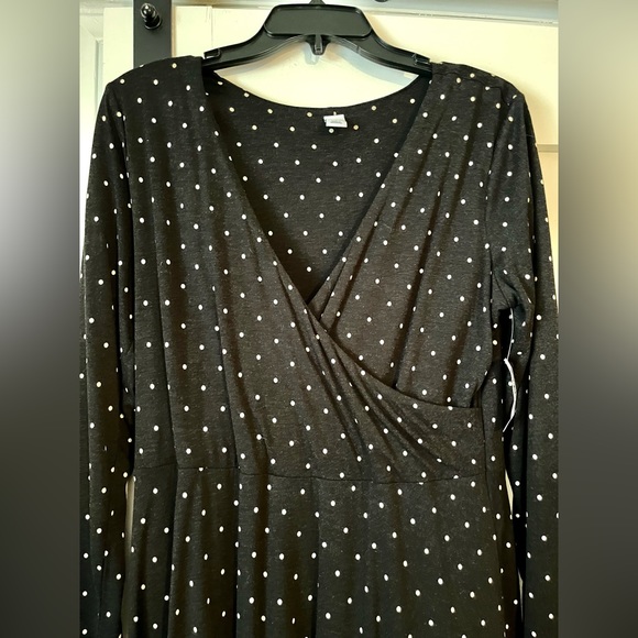 NWT Old Navy Polka Dot ¾ Sleeve Mid Length Dress - Picture 4 of 4